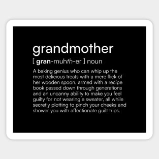 Grandmother definition Sticker